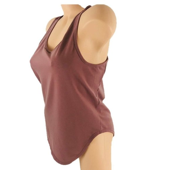 Royal Robbins Women's Top Small Red Merlot Athletic Gym Racerback Sleeveless - Picture 4 of 9